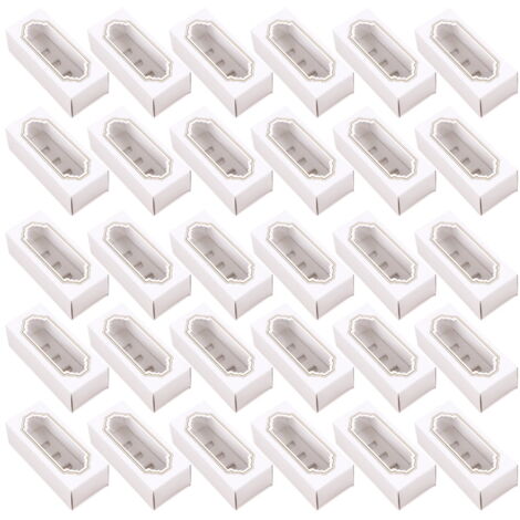 Boîtes à Acarons(5 Cavités), 15 Pièces Boîtes De Boulangerie à Dessert Avec Fenêtre