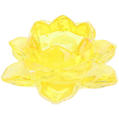 Bougeoirs verre fleurs d'occasion - Décoration