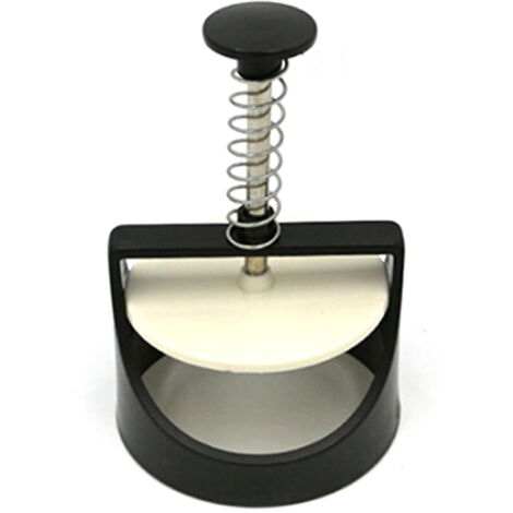 Presse à Hamburgers Triple Mini Format Antiadhésive - 3 Moules En Alliage D'aluminium, Manche En Bois, Pour Petites Galettes