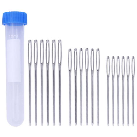 Lot De 30 Aiguilles à Coudre Auto-enfilables - 6 Tailles Avec Boîte En Bois - Pour Couture, Broderie, DIY