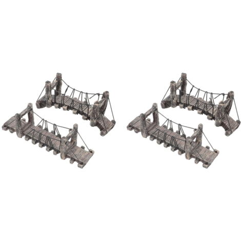 Pont En Arc En Bois Miniature 1:12 - Décoration Jardin Miniature Ou Terrarium