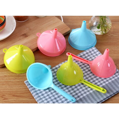 Kit Entonnoir 3 Pièces Avec Filtre Et Brosse - Multifonctionnel Pour Cuisine - Plastique Et Inox
