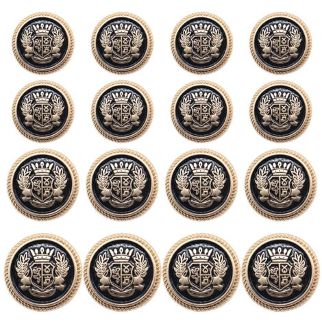Lot De 16 Boutons Verts Ronds Pour Vestes Et Manteaux - 2 Et 3 Trous, Diamètre 25mm
