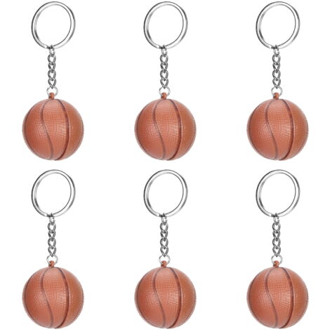 Norhogo Porte-clés Lot De 6 Avec Fermeture Rapide, Porte-clés Amovibles Double Anneau En Métal Argenté, S
