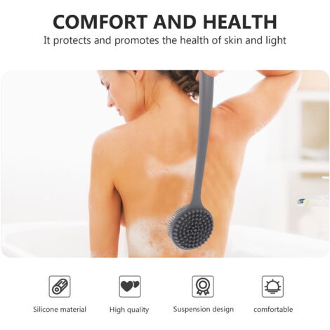Kit 3 Pièces Pour Le Bain - Serviette, Gant De Crin Et Fleur De Douche En éponge Givrée Jaune, Pour Gommage Et Nettoyage Peau - 2