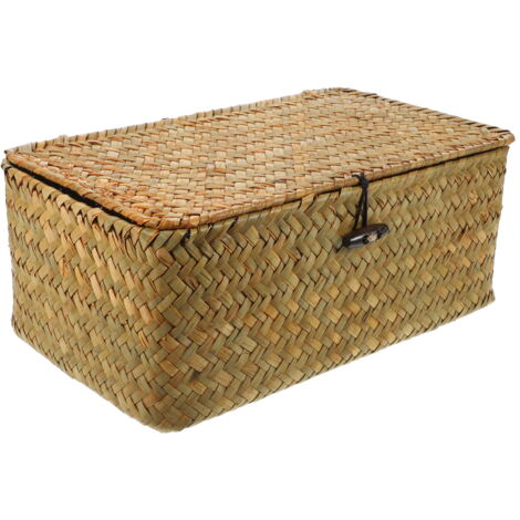 Panier De Rangement Pour Couverts En Tissé PP - Organisateur Vaisselle Bureau Ou Restaurant, Marron