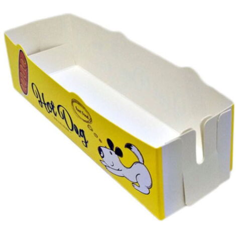 Boîtes En Papier Pour Hot-dogs – Lot De 100 – Idéal Fêtes, Anniversaires, Snacks à Emporter