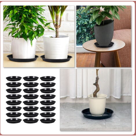 5 Soucoupes Rectangulaires Pour Pots De Fleurs – Évitez Les Débordements D’eau
