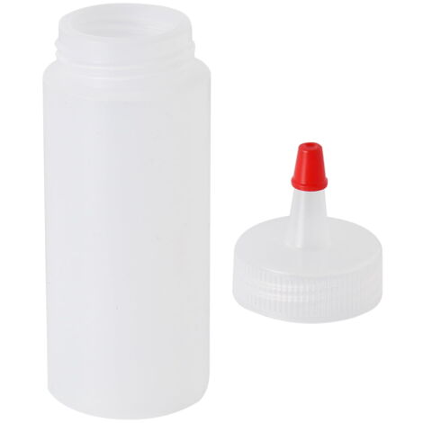Flacon Souple en Plastique Pour sauces, ketchup, barbecue, sirop, vinaigrettes, peinture, grillades, travaux manuels, huile d'olive, arts - Transparent (700 ml