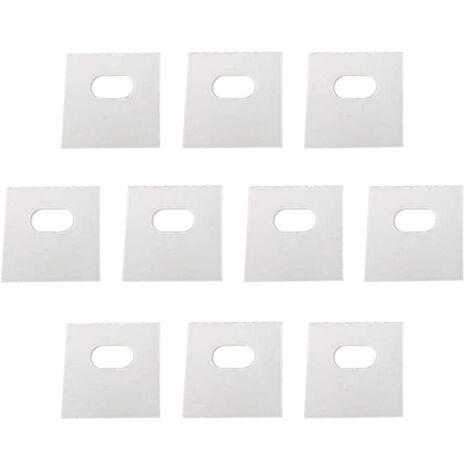 Lot 10 Poids Aveugles 89mm Pour Stores Verticaux - Plaques De Fond Lattes, Pièces Rechange Rideaux, Blanc