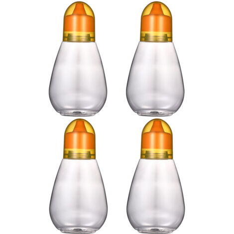 MAYSURE Bouteille de miel en plastique transparente et vide de qualité alimentai