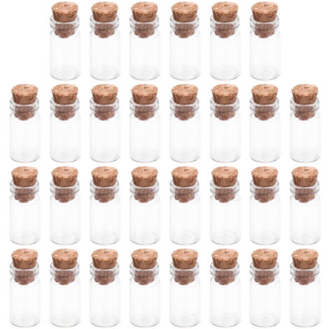 Magic Season - 9 Bouteilles En Verre Décoratives à Potion Avec Bouchons En Liège, 260 Ml - Idéal Pour Décoration Intérieure