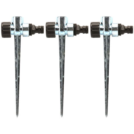 Lot De 3 Piquets Pour Arroseur De Jardin Didiseaon – Base Stable, En Alliage Zinc, Pour Fixer Arroseurs Sur Gazon