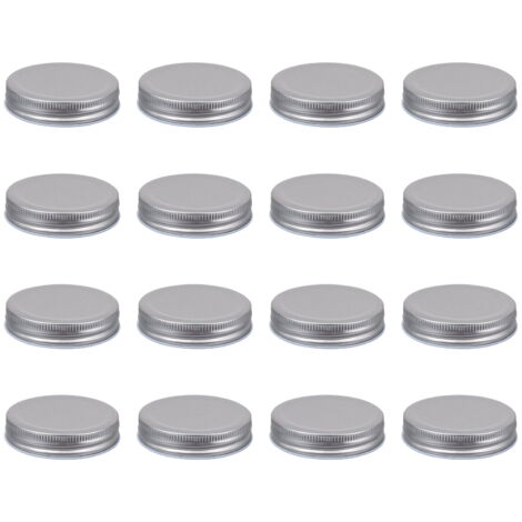 Lot De 50 Couvercles Hermétiques En Fer Blanc - Diamètre 63 Mm - Pour Bocaux à Large Ouverture - Réutilisables, étanches - Idéal Confitures, Conserves Maison