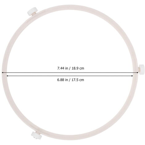 Lot De 2 Anneaux Support Plateau Micro-Ondes 22 Cm – Universel 3 Rouleaux Pour Verre Tournant (Remplace Pièces Cassées)