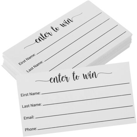 Yeaqee Lot de 800 feuilles de tickets de tombola 13 x 7 cm pour concours, formulaires de participation vierges, pour recueillir le nom, l'adresse, le numéro de téléphone, l'adresse e-mail pour les Yeaqee Lot de 800 feuilles de tickets de tombola 13 x 7 cm pour concours, formulaires de participation vierges, pour recueillir le nom, l'adresse, le numéro de téléphone, l'adresse e-mail pour les