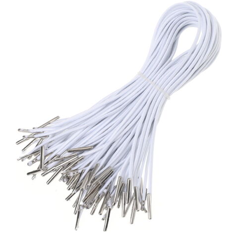 Élastique Plat Blanc 6mm - Lot De 8 Rouleaux De 10m - Pour Couture, Confection Et Bricolage