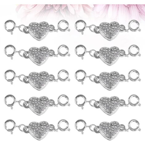 Fermoirs De Bijoux NUEAYMS Lot De 5 Paires De Fermoirs Magnétiques Colorés En Forme D Fermoir Aimanté Pour Bracelet