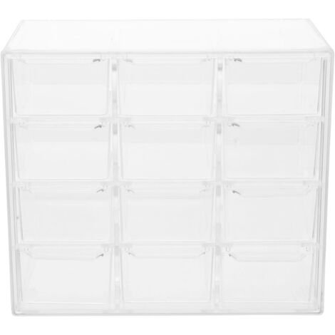 Boîte de rangement pour cosmétiques - OUIZ - Transparente - Avec