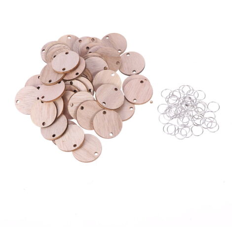 Lot De 50 Disques En Bois En Forme De Voilier - 6x5,2 Cm, Non Traités - Pour Bricolage, Peinture, Décoration - 4