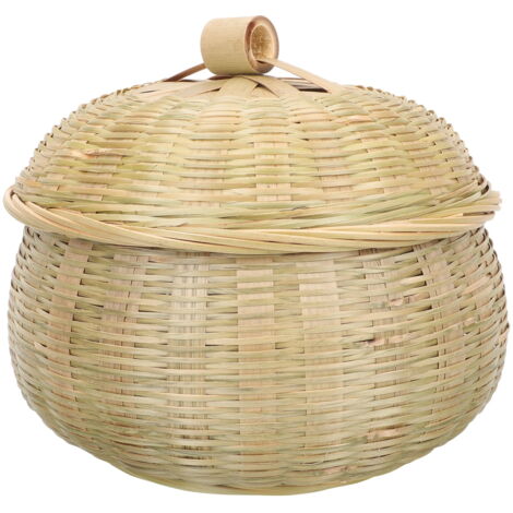 Panier à Fruits En Métal Avec Couvercle Maille 11 Pouces | Design Mignon Poignée | Rangement Cuisine Déco - 10