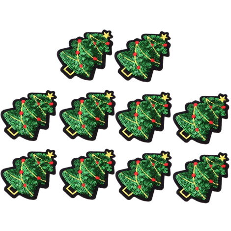 Autocollants Paillettes Noël JULBEAR - Lot De 200 étoiles En Mousse Rouge, Vert, Or, Argent, Pour Décoration Sapin, Cadeaux, Fenêtres - 4