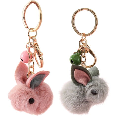 Porte Clef Lapin KREATIONS Porte-clés Cœur Rouge - Silicione, Accessoire Sac à Dos Ou Voiture, Fan Art Bad Bunny