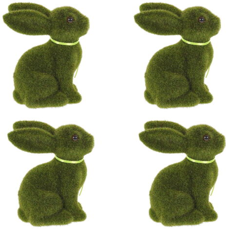 18 Figurines Miniatures Lapin De Pâques En Résine - Décorations Gâteaux, Paysages, 2.5-4 Cm