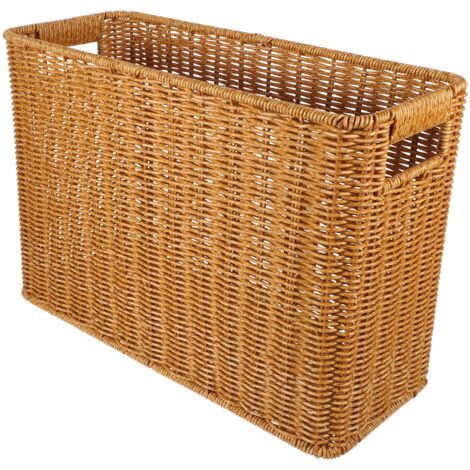 Porte Couverts De Table Panier à Couverts En Osier Naturel - Rangement Déco Pour Ustensiles De Cuisine Corbeille Osier Tissé Main