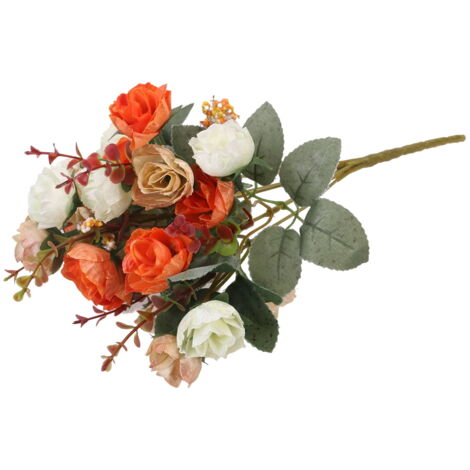 Amosfun Lot De 2 Fleurs Artificielles Réalistes En Soie Pour