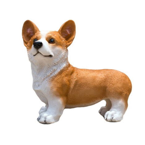 Lampe Chien Corgi Et Vadrouille En Résine - Lumière LED Rechargeable
