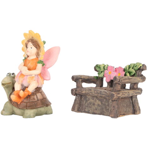 Lot De 6 Figurines D'oie Miniatures En Résine Légères Pour Maison De Poupée