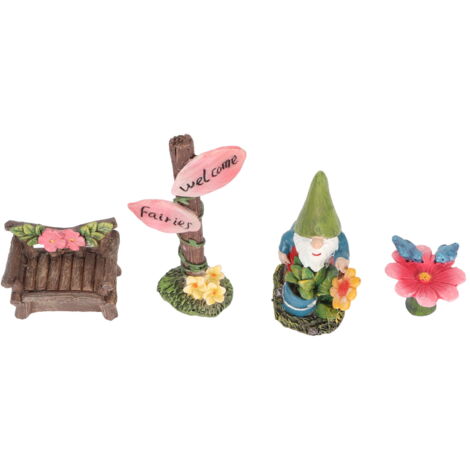 Statue De Porte Mnature Décor Résne Fée Frappant à La Porte Statue