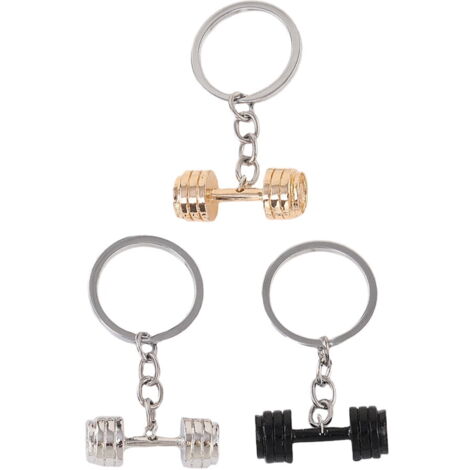 2 Porte-Clés Fitness Musculation - Alliage Argent | Cadeau Sportif Créatif