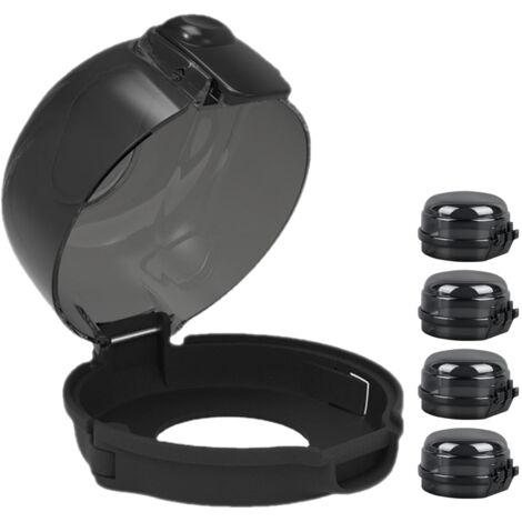 Lot De 5 Caches Boutons Cuisinière Noirs – Protection Enfants Et Animaux – Universel Pour Plaques Gaz Et Fours – Installation Facile Sans Outils