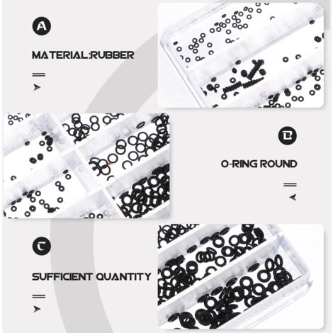 Kit D'Assortiment De 270 Joints Toriques Viton Verts - Solution D'Étanchéité Professionnelle Pour Plomberie, Automobile Et Applications Industrielles