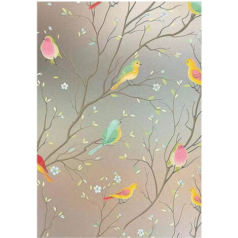 6pcs Électrostatique Verre Film Colibri Anticollision Autocollant Clings Utile