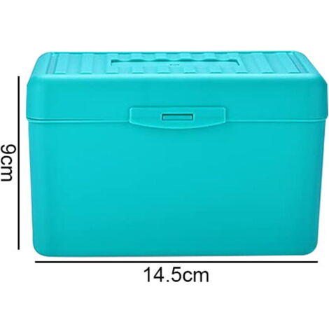 Porte-Cartes De Visite - Classement A à Z - Capacité 800 Cartes - Plastique Transparent - Noir - Bureau