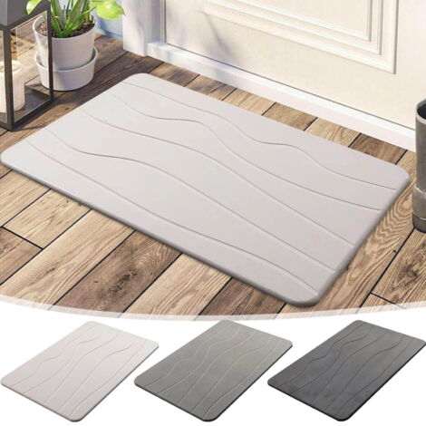 Tapis De Séchage Diatomite 30x30 Cm - Absorbe L'eau Rapidement, Idéal Cuisine Et Salle De Bain - 10