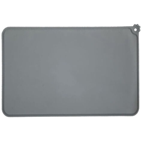 Tapis Machine à Café 2 En 1, 65x40cm - Silicone Antidérapant, Résistant à La Chaleur, Avec Dégouttoir Amovible (noir)