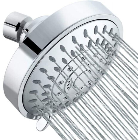 Pommeau De Douche Hettecy à Effet Pluie - Augmentation De Pression, économie D'eau, 48 Jets - Design Sans Tuyau