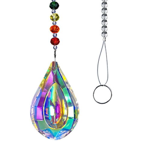 Adwikoso 24 Boules Cristal Prisme 20mm - Attrape-Soleil Lustre Feng Shui - Suspension Arc-en-Ciel Mariage, Fenêtre, Noël, Maison, Photographie