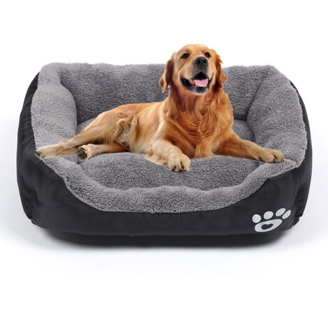 DHGTEP Panier Pour Chien En Léopard Rose, Lit Pour Chien Et Chat, Lit Pour Animaux De Compagnie, Lit Pour Chien Avec Coussin Réversible Et Housse