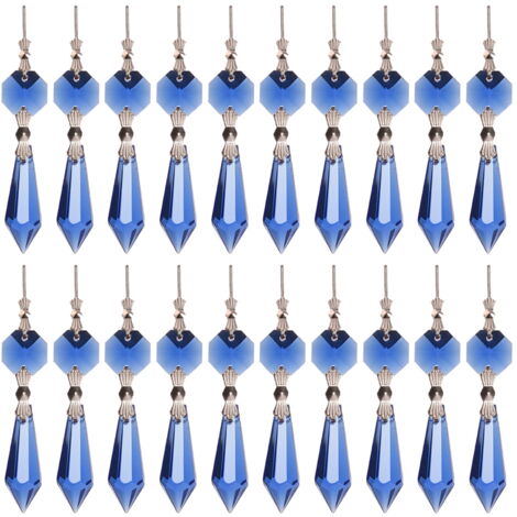 Lot De 10 Pendentifs En Cristal Pour Lustre DOITOOL - Décorations Transparentes Pour Jardin, Sapin De Noël, Mariage - 11