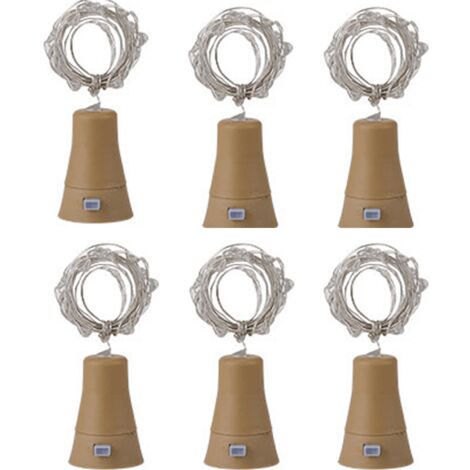 Guirlande LED Rechargeable USB Pour Bouteille - 2 Mètres, 12-14h D'autonomie - Décoration Fête, Noël, Mariage - 5