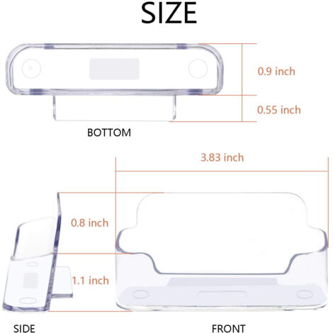 Porte-cartes De Visite Vertical Bureau - Support En Plastique Bleu Pour Expositions Et Salons - 4