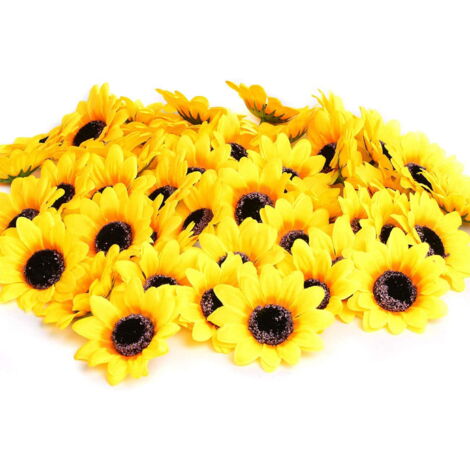 Costume Tournesol Hippie Femme MONCAP - Bandeau, Lunettes, Boucles D'Oreilles - Carnaval Années 70