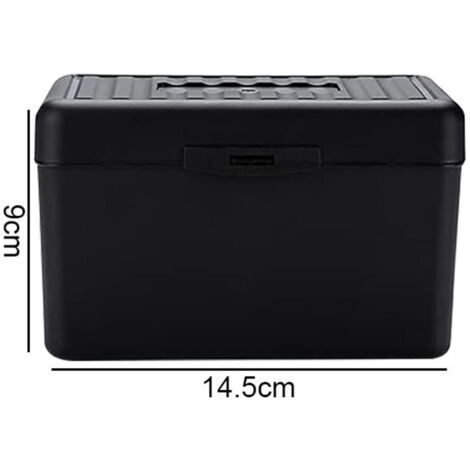 Boîtes De Rangement Pour Fiches 3x5 Pouces [Lot De 4 Couleurs] - Plastique, Couvercle Sécurisé