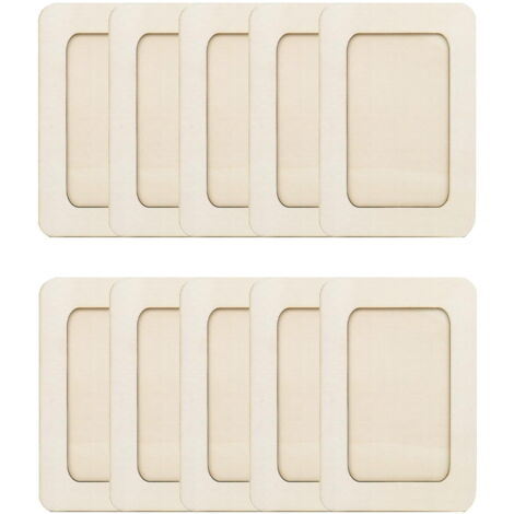 Bqweun Cadre Photo en Bois Rotatif Double Face 10x15cm, Cadre Multi Photo Carré Lumineux de