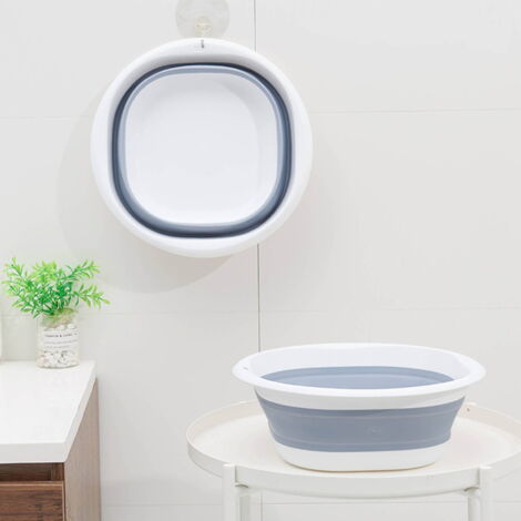 Seau pliable avec poignée, bac de lavage, dispositif de